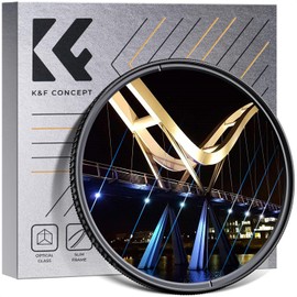 K&F Concept 72mm Blue Streak Filter, Special Effect Filter, Blue Streak 18 Layer Coating, Thin 3-Piece Cleaning Cloth Included, Perfect for Night Scenes and Portraits (Nano-Klear)