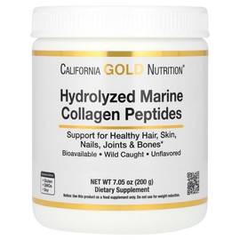 California Gold Nutrition Hydrolyzed Marine Collagen Peptides, Unflavored,  7.05 oz (200 g)