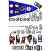 TAXI Pinball Machine Insert Decal Set LOLA Playfield Set