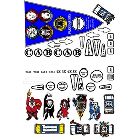 TAXI Pinball Machine Insert Decal Set LOLA Playfield Set