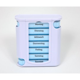 Piillen Box 7 Day Pill Box with 4 Compartments per day set of 4 boxes for 4 Weeks