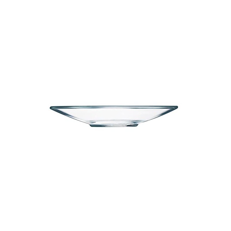 Arcoroc L3697 Coffee Saucer, Tempered Glass, Transparent