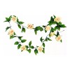 Hogareno Ec 5 Piezas Guia Enredadera Con Rosas Artificiales Decoración