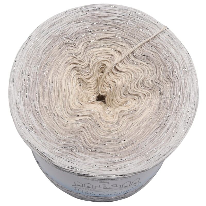 Glitter Colour Gradient Yarn, Ice Crystal with Glitter, 5, 4