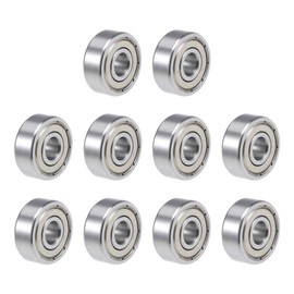 uxcell R4AZZ Deep Groove Ball Bearing 1/4-inchx3/4-inch x 9/32-inch Shielded Z2 Lever Bearings Skateboard Bearings Sealed Industrial Bearings 10pcs
