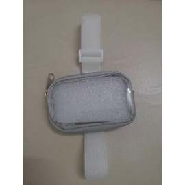 HIFILTURE Garage Door Opener Holder for Visor, Mini Universal Bag for Garage Door Key Fob Remote Control, Adjustable Visor Case for Car Key Fob, Lipsticks Cosmetics Small Items (Gray)