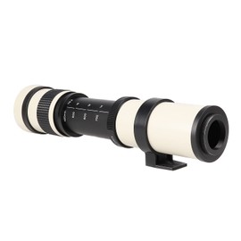 FOTGA 420-800 mm f/8.3 Super Telephoto Zoom Lens for Canon EOS DSLR Camera 7D 6D Mark II, 5D Mark IV, III, II 5D2 5D3 90D 80D 77D 70D 60D 750D 760D 800D 1200D 1300D 1500D (White)