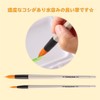 Molibe Creation MNG-ST2-PP Nylon Drawing Brushes for Paints, Hexagonal Shaft,