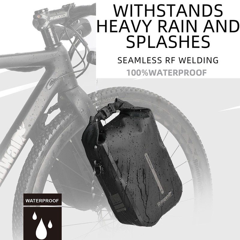 6L Bike Quick Release Bike Front Fork Bag Waterproof Cycle