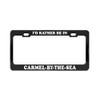 I'D RATHER BE IN CARMEL-BY-THE-SEA California Beach Black License Plate