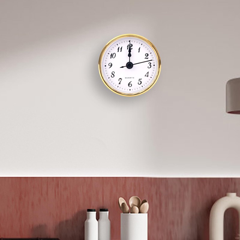 BTFO Round Quartz Clock Insert, 2.8 Inch Mini Quartz Movement