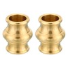 PATIKIL 22x25mm Solid Brass Lamp Neck, 2 Pack Threaded Turned