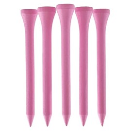 TH Golf Bamboo Golf Tees 70mm | Pack of 50 & 100 | Multiple Colour Options | Premium Eco Friendly Sustainable Durable Bamboo Golf Tees (Light Pink, Pack of 50)