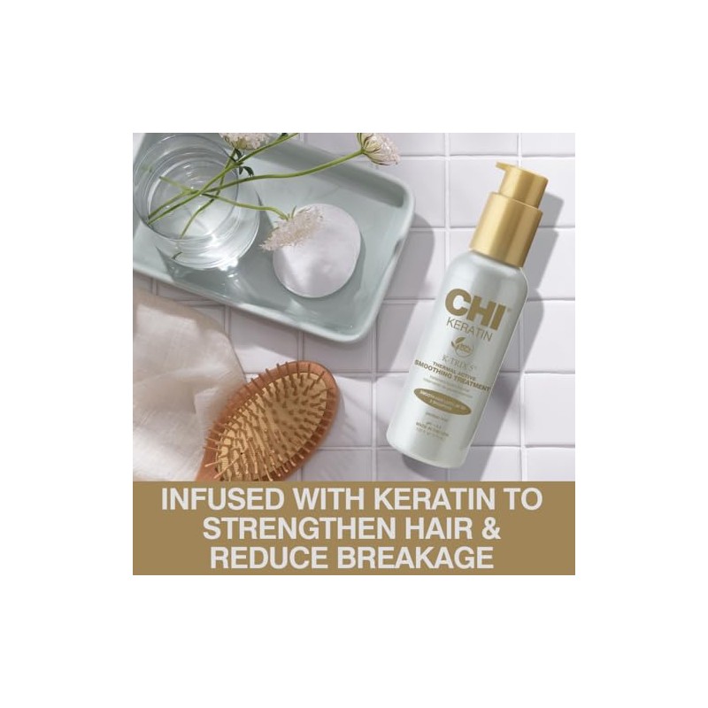 CHI Keratin K-Trix 5 Tratamiento suavizante, 3.92 onzas líquidas