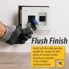 DataComm Electronics Recessed Pro-Power Kit with Straight Blade Inlet &