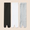 Qzkouma FEND-45 Women's 2 Toe Socks, 5-Pair Set, Cotton Blend,