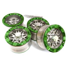 For Axial CNC Machined Alloy Dual 8 Beadlock Wheel (4) for Axial Wraith 2.2 w/ 12mm Hex