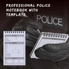 Teling 8 Packs Public Safety Police Field Interview Notebook Report