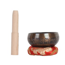 Buddha Sound Bowl Set Exquisite Handmade Meditation Tibetan Singing Bowls Set for Yoga Meditation Healing