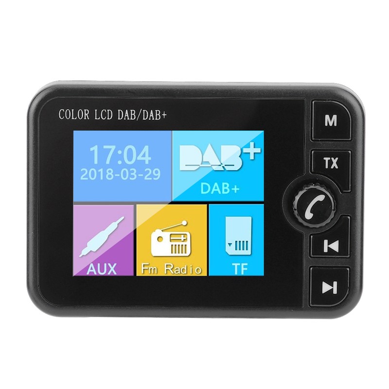 2.4in DAB Car Digital Radio Bluetooth Receiver with FM Transmitter