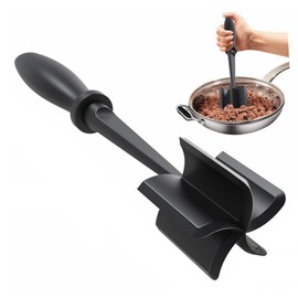 Meat Chopper, High Quality Heat Resistant Masher and Chopper for Minced Meat, 5 Curved Blades, Potato Salad, Hamburger, Meat, Beef, Blender,