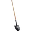 Corona Clipper SS26000 16 Gauge Steel Round Point Shovel with 48-Inch Wood Handle