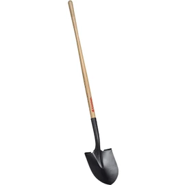 Corona Clipper SS26000 16 Gauge Steel Round Point Shovel with 48-Inch Wood Handle