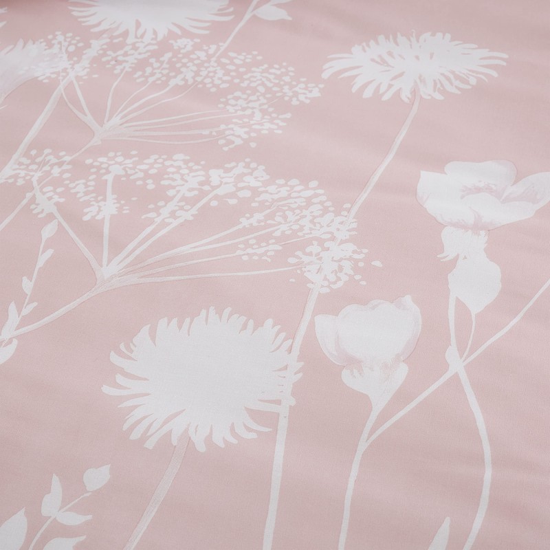 Catherine Lansfield Meadowsweet Floral Reversible Single Duvet Cover Set with