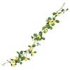 Levemolo Lemon Garland Simulation Rattan Decor Green Leaves Artificial Lemon
