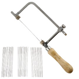 The Beadsmith Saw Frame – Basic Elements – Adjustable, German Style – Includes 36 Blades, Sizes #1/0, #2/0, #3/0 – Jewelry Saw for Metalsmiths, Woodworking, Soldering, Arts & Crafts and DIY Hobbies
