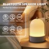 GEEBONFLUGENS LED Table Lamps Wireless with Bluetooth Speaker, USB-Powered Music