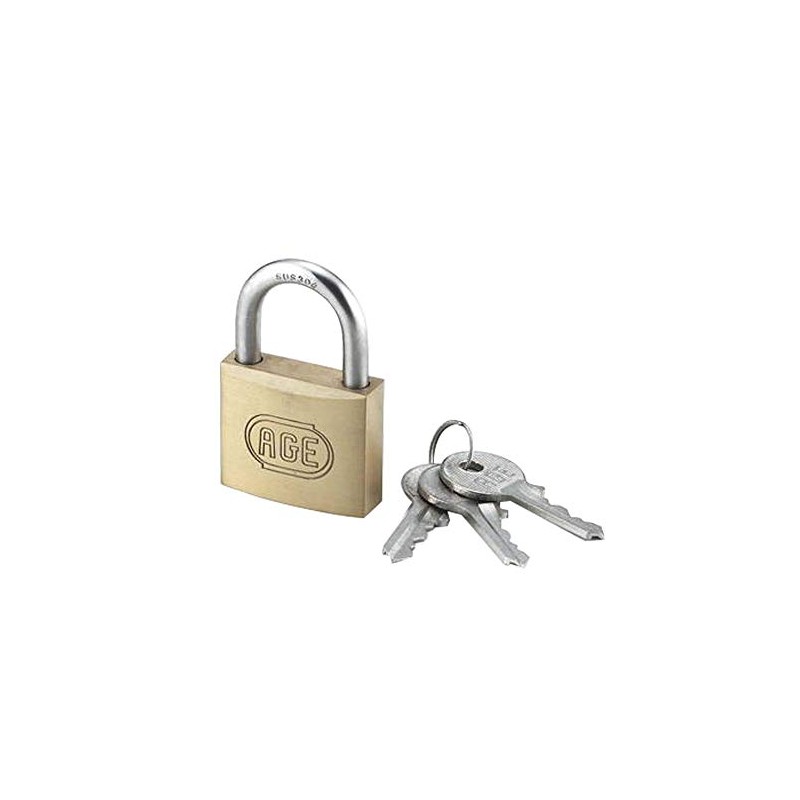 High Logic Stainless Steel W Lock Padlock, 1.6 inch (40
