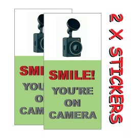RIDE CAMERA STICKER ,  WARNING VIDEO RECORDING ,