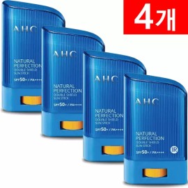 AHC 내추럴 퍼펙션 더블 쉴드 선스틱 블루 14g 4개 AHC Natural Perfection Double Shield Sunscreen Stick Blue 14g 4 Pieces