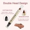 Glitter Eyeshadow Pearl Shimmer Eye Shadow Stick Metallic Dual-Ended Eyeshadow