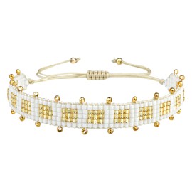 KELITCH Gold Perlen Armbänder Einzigartige Wrap Armbänder Charm Armbänder Verstellbare Armbänder Für Damen