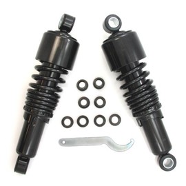 Factory Spec, FS-04505, Pair of 10.5" Black Rear Shocks for Harley-Davidson Sportster fits 2004-2012 Models