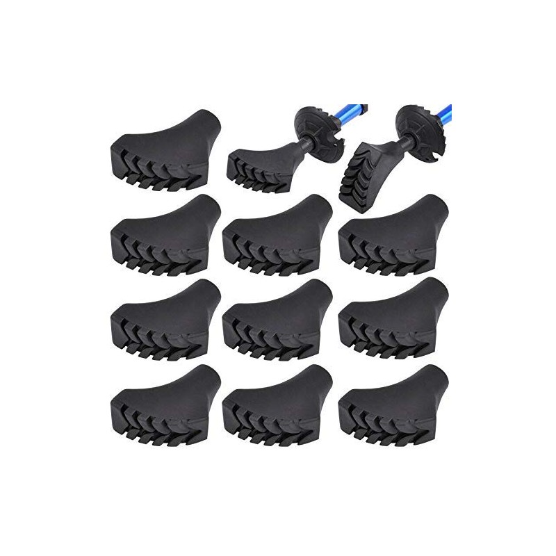 Eurobatt Nordic Walking Pads, Asphalt and Stone, Rubber Buffers for
