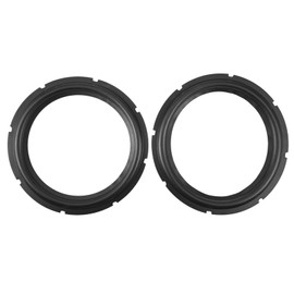 10 Inch Speaker Speaker Surround Repair Rubber Woofer Edge Replacement Parts, Rubber Edge Speaker with Hole for HiVi Speakers (2PCS)