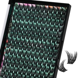 Lash Clusters Wet Look 168Pcs Eyelash Cluster Ultra-Thin Lash Band Eyelashes Extensions Spiky Anime Wide Span Lashes(Mallow,D-14mm)
