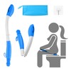 Jhua Foldable Butt Wiper Tool for Women Men Toilet Aids