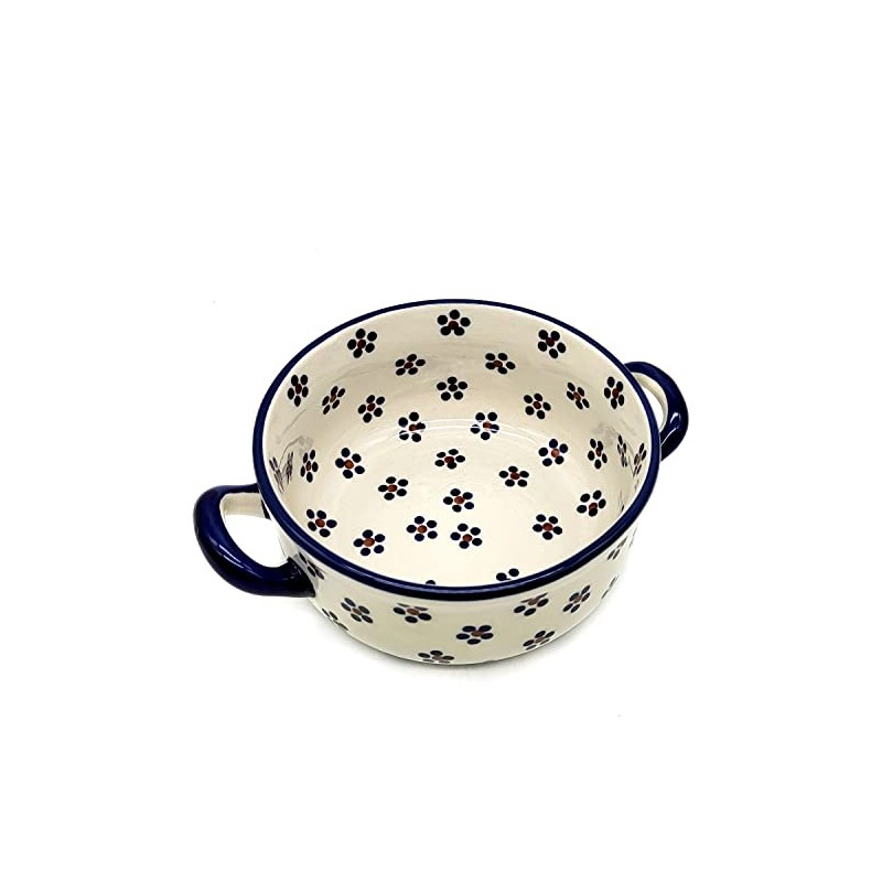 Bunzlauer Soup Bowl 15 cm with Handles (Margarete Decor)