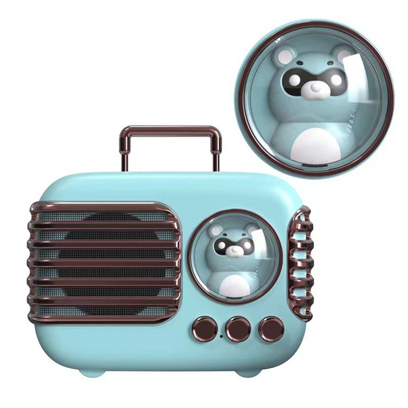 Cute Retro Bluetooth Speaker Mini Luggage Mini Speaker Creative Vintage