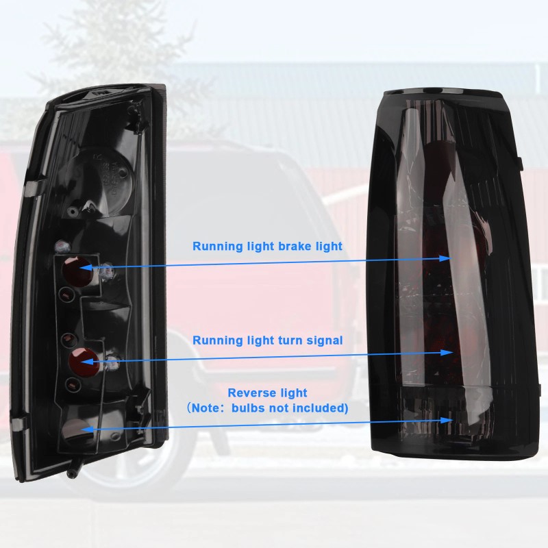 LIANGREN Tail Lights for 1988-1998 Chevy GMC C/K 1500 2500