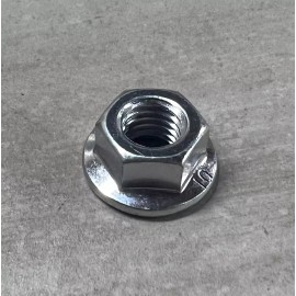 WURTH M10-1.5 Class 10 Hex Flange Nuts 10mm x 1.5 Zinc Clear Coarse Thread - 500pc