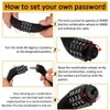 Sanwo Security Bike Lock 4 Digit Resettable Combination Cable Lock