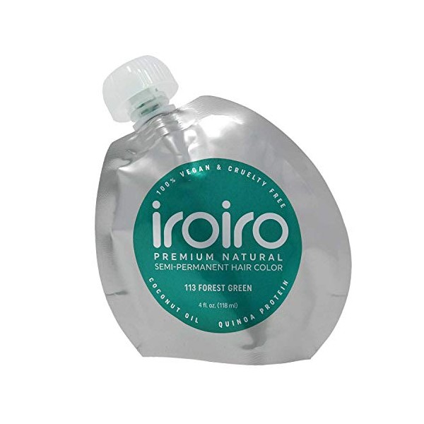 IROIRO Premium Natural Semi-Permanent Hair Color113 Forest Green (4oz)