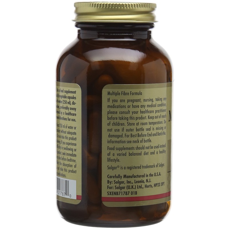 Solgar Multiple Fibre Formula Vegetable Capsules - Pack of 120