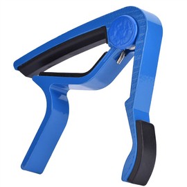 ZJchao Guitar Capo, capo, capo guitarra Portable Quick Change Tune Clamp Handheld Tuner Capo para Guitarra Popular(Azul)