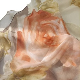 FAIRYGATE Womens Scarfs Clearance Floral Print Scarf Fashion Women Elegant Long Soft Ladies Neck Scarves for Lightweight Large Shawl Shawls for Weddings Ladies Gifts A4616